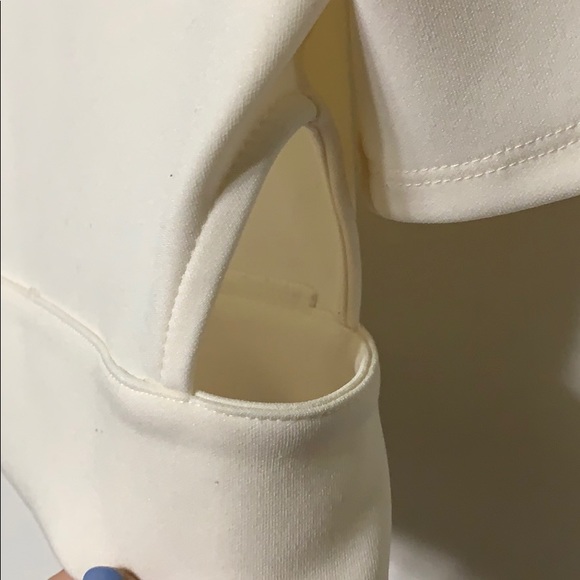 Express ivory scuba crop top size L - Picture 2 of 4